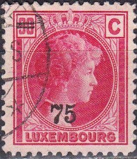 Grand Duchess Charlotte facing Right (90c Official - rose)
