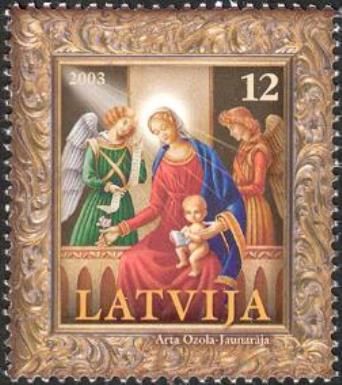 Mary and Jesus Visited by Angels