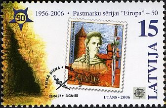 1997 Latvian Europa Stamp - 32s