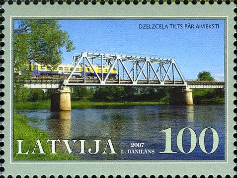 Iron Bridge over the Aiviekste River