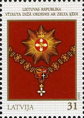 Order of Vytautas the Great with Gold Chain - Lithuania