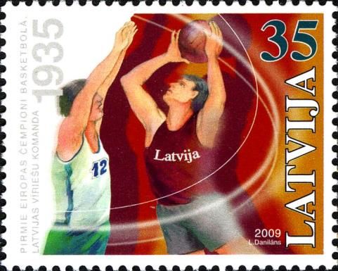 European Champions 1935 - Latvian Men's Basketball Team