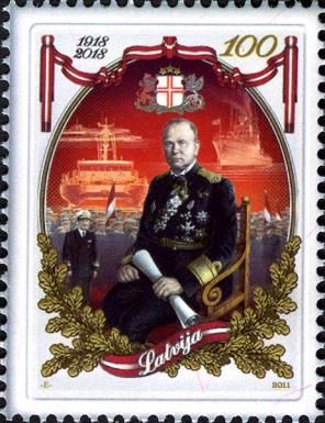Latvian Naval Forces - Admiral and Sailors