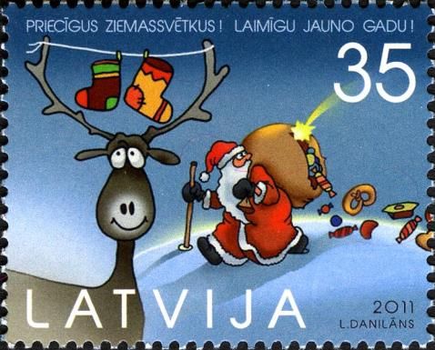 Santa and Reindeer
