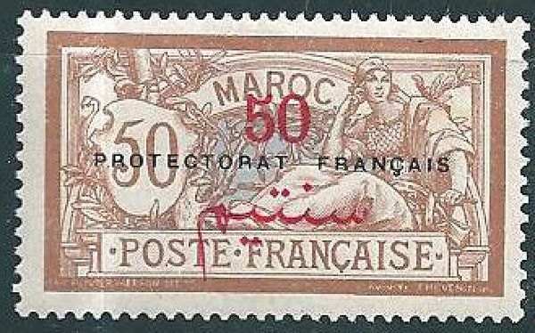 Type Merson Spanish surcharge with overprint