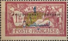 Type Merson Spanish surcharge with overprint