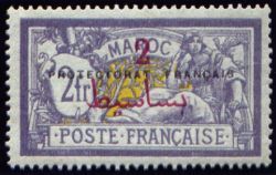 Type Merson Spanish surcharge with overprint