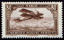 Biplane over Casablanca