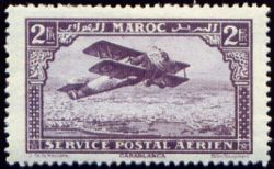 Biplane over Casablanca