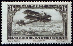Biplane over Casablanca