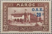 Post Office, Casablanca overprinted