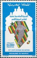 Stylized Map of Africa, Football Player