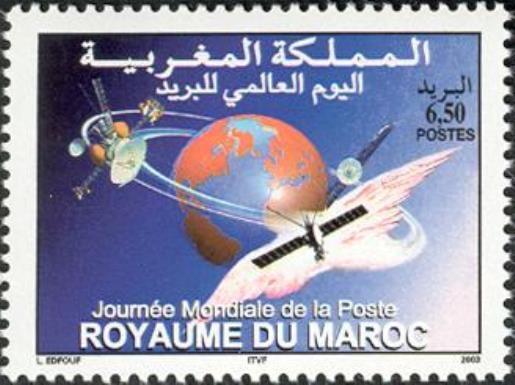 Satellites Circling Globe