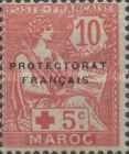 Type Mouchon Spanish surcharge with overprint