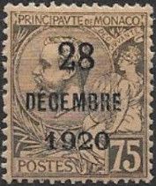Prince Albert I (1848-1922); allegorical figure overprint