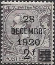 Prince Albert I (1848-1922); allegorical figure surcharge