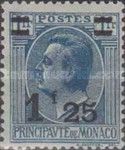 Prince Louis II (1870-1949) surcharged
