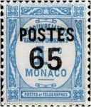 Numeral overprinted and surcharged
