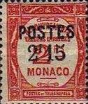Numeral overprinted and surcharged