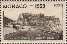 Louis II Stadium, Rock of Monaco in the Background