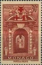 Porte du Palais Entrance overprint and surcharge