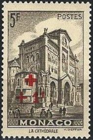Cathedral of Monaco overprint and surcharge