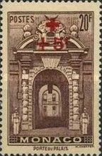 Porte du Palais Entrance overprint and surcharge