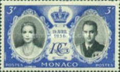 Grace Kelly, Prince Rainier III, Crown and Monogram