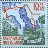 Route from Athens to Monaco with Buildings