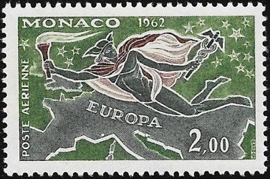Mercury over Map of Europe
