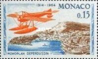 Plane "Deperdussin" over Monte Carlo