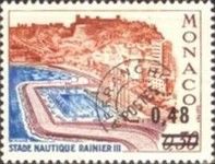 Swimming Stadium Rainier III surcharged