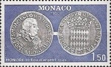 Prince Honoré II on a Silver Coin of 1649