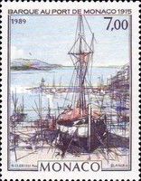 Sailing Boat in the Harbor of Monaco (1915)