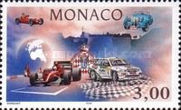 Race Cars, Silhouette of Monte Carlo, Checkered Flag