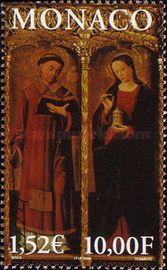 Altartriptych in the Monaco Cathedral, by Ludovic Bréa