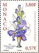 Vases Arrangement with Iris "Princesse Caroline de Monaco