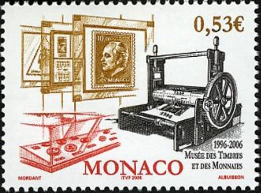 10 Years of Stamp and Coin Museum, Fontvieille