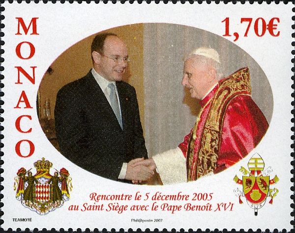 Visit of Prince Albert II to Vatican