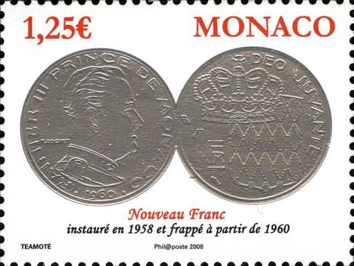 1 New Franc Rainier III (1960)