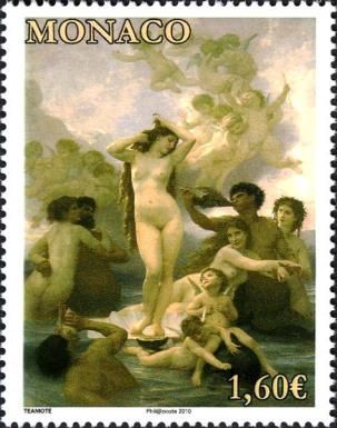 Birth of Venus, by William Adolphe Bouguereau (1825-1905)