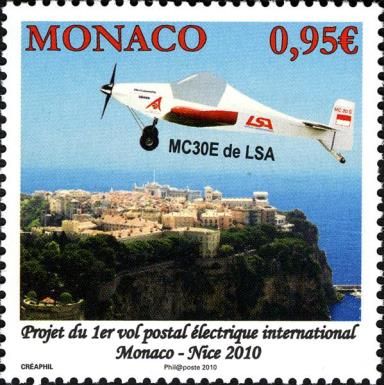Planned Post Transport with Electric Airplane, MC to Nice
