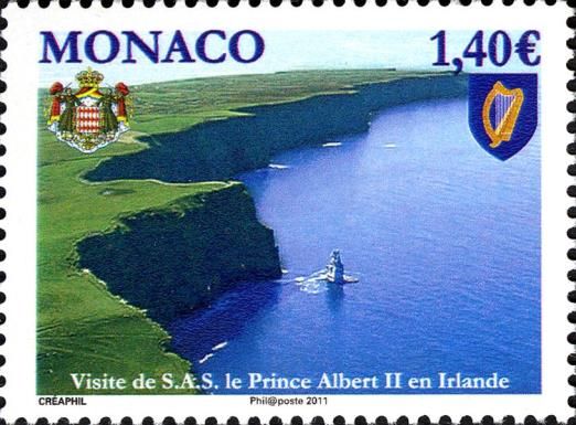Visit of Prince Albert II in Ireland