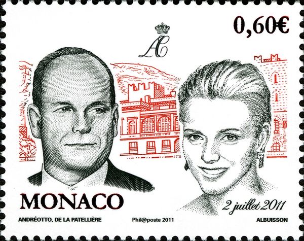 Prince Albert II and Charlène Wittstock