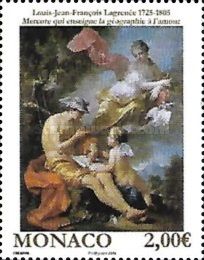 Mercury Teaching Geography to Amor by Lagrenée