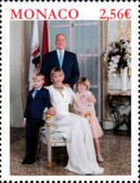 Official Portrait of Royal Family of Monaco