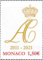 Monogram of Albert and Charlene