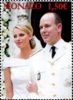 Albert and Charlene on Wedding Day