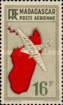 Bloch 120 over Madagascar