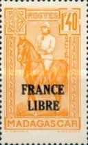 General Joseph-Simon Gallieni overprinted